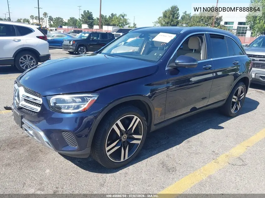 2021 Mercedes-Benz Glc 300 Suv VIN: W1N0G8DB0MF888864 Lot: 45566759