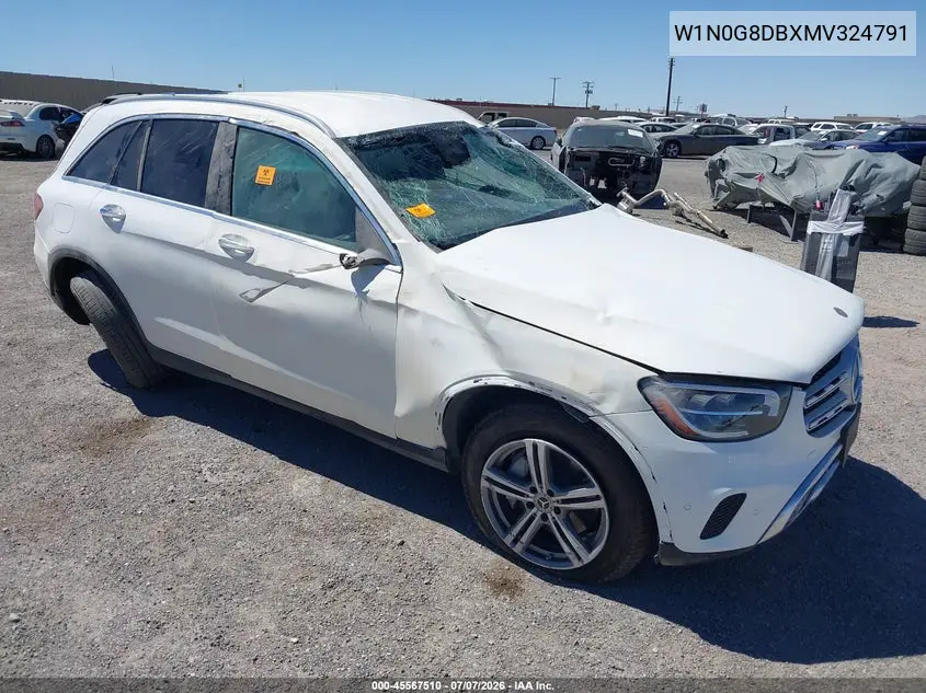 2021 Mercedes-Benz Glc 300 Suv VIN: W1N0G8DBXMV324791 Lot: 45567510