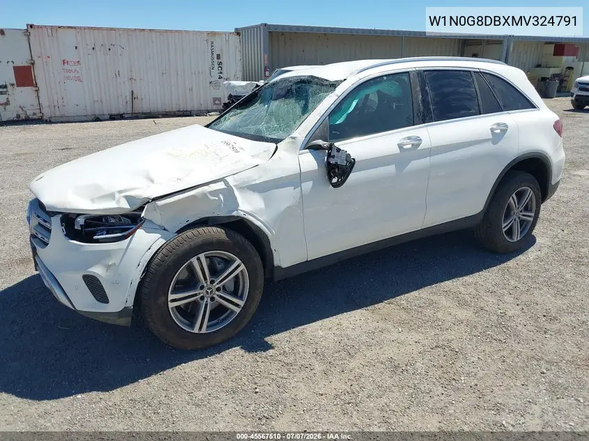 2021 Mercedes-Benz Glc 300 Suv VIN: W1N0G8DBXMV324791 Lot: 45567510