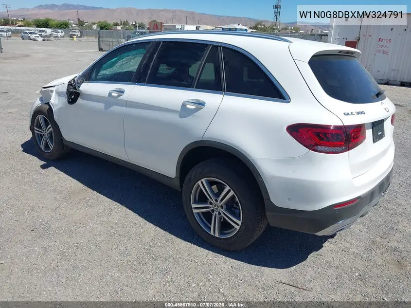 2021 Mercedes-Benz Glc 300 Suv VIN: W1N0G8DBXMV324791 Lot: 45567510