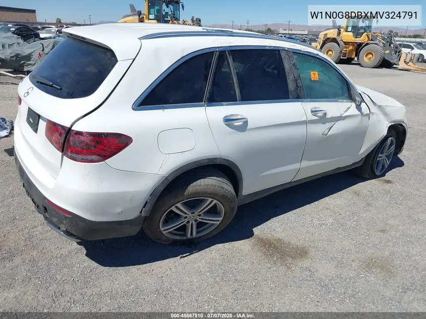 2021 Mercedes-Benz Glc 300 Suv VIN: W1N0G8DBXMV324791 Lot: 45567510