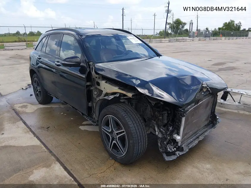 2021 Mercedes-Benz Glc 300 Suv VIN: W1N0G8DB4MV321644 Lot: 45596242