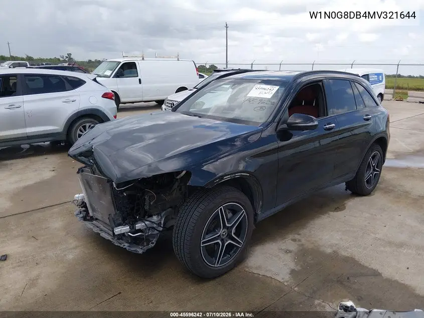 2021 Mercedes-Benz Glc 300 Suv VIN: W1N0G8DB4MV321644 Lot: 45596242