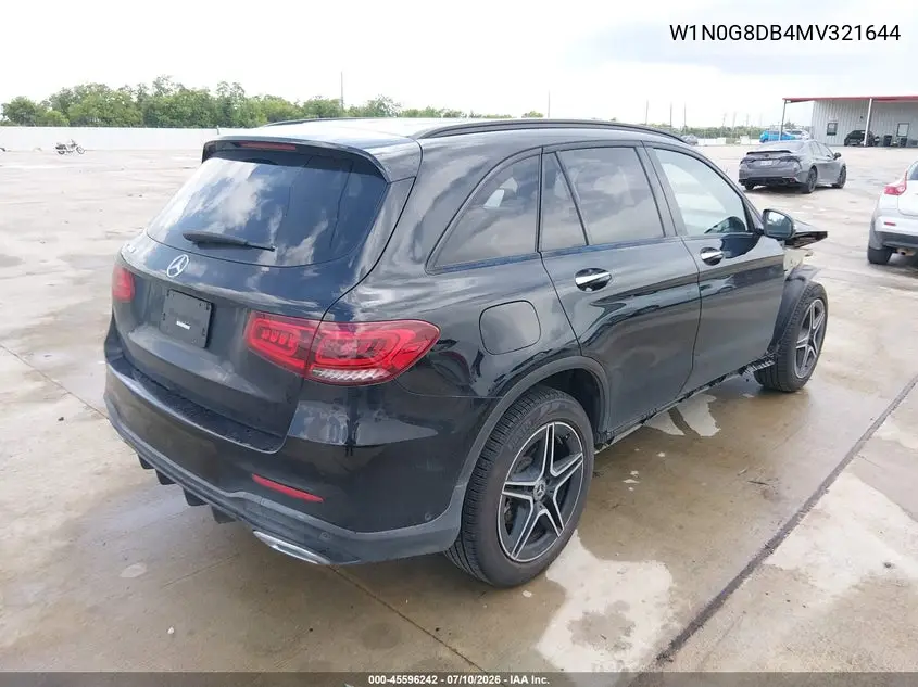2021 Mercedes-Benz Glc 300 Suv VIN: W1N0G8DB4MV321644 Lot: 45596242