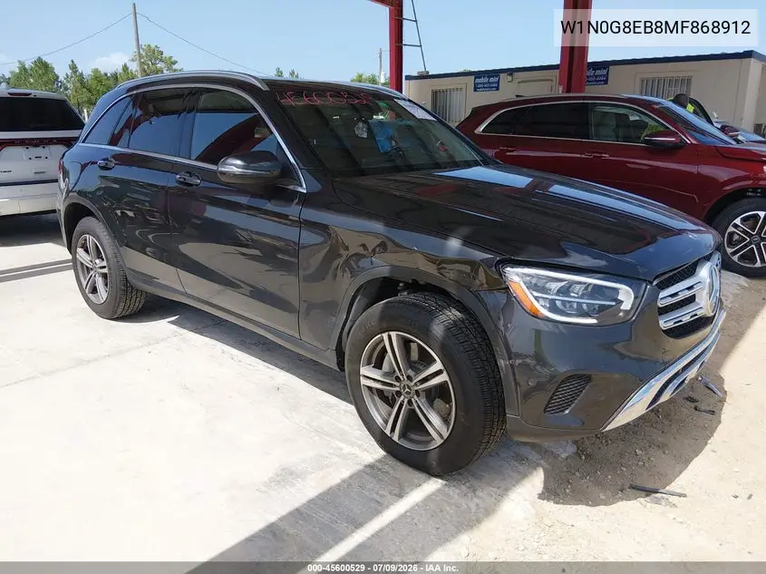 2021 Mercedes-Benz Glc 300 4Matic Suv VIN: W1N0G8EB8MF868912 Lot: 45600529