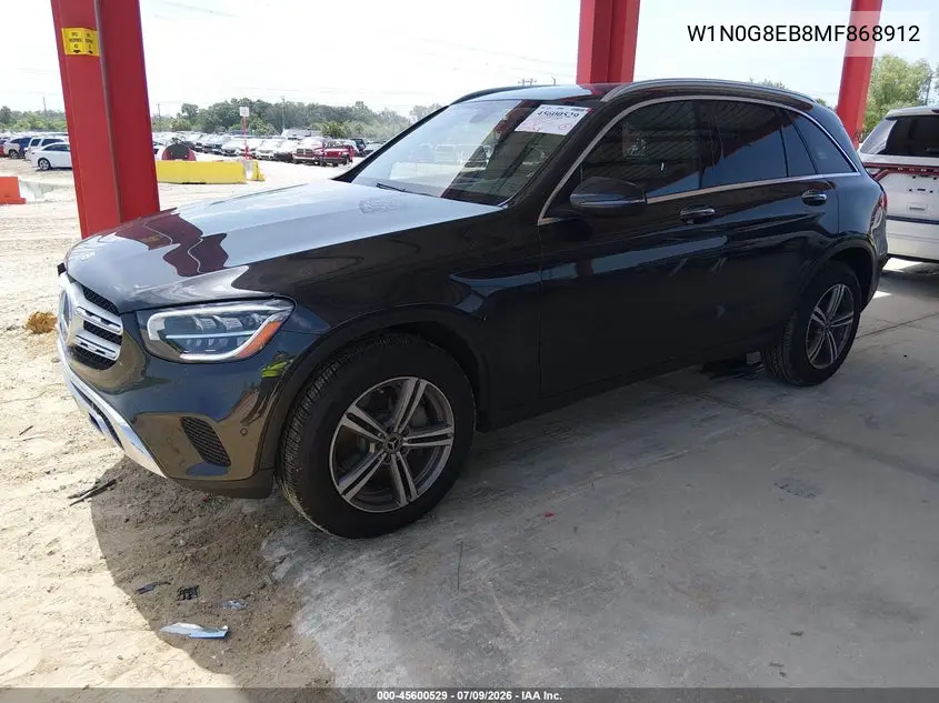 2021 Mercedes-Benz Glc 300 4Matic Suv VIN: W1N0G8EB8MF868912 Lot: 45600529