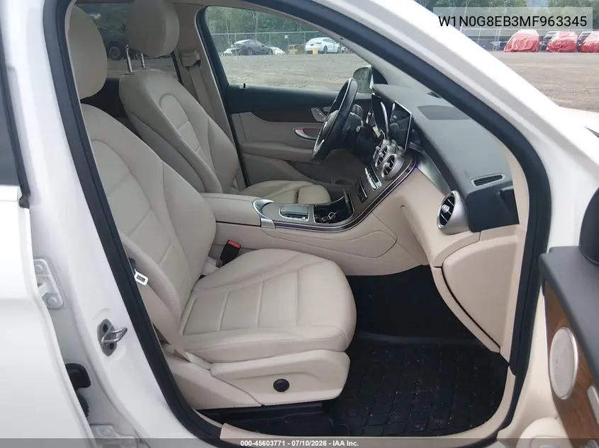 2021 Mercedes-Benz Glc 300 4Matic Suv VIN: W1N0G8EB3MF963345 Lot: 45603771
