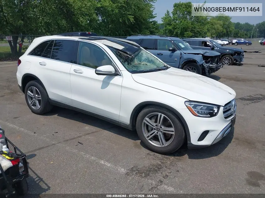 2021 Mercedes-Benz Glc 300 4Matic Suv VIN: W1N0G8EB4MF911464 Lot: 45646368