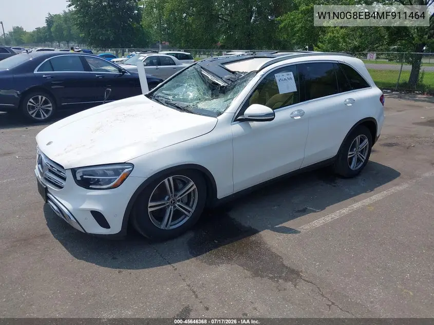 2021 Mercedes-Benz Glc 300 4Matic Suv VIN: W1N0G8EB4MF911464 Lot: 45646368