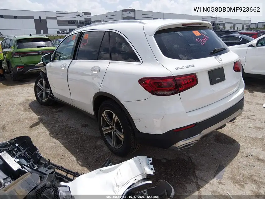 2021 Mercedes-Benz Glc 300 Suv VIN: W1N0G8DB0MF923662 Lot: 45656146