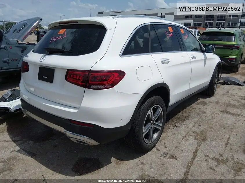 2021 Mercedes-Benz Glc 300 Suv VIN: W1N0G8DB0MF923662 Lot: 45656146