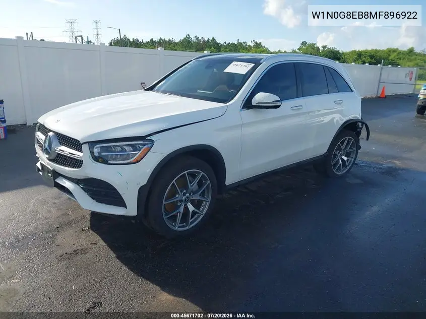 2021 Mercedes-Benz Glc 300 4Matic Suv VIN: W1N0G8EB8MF896922 Lot: 45671702