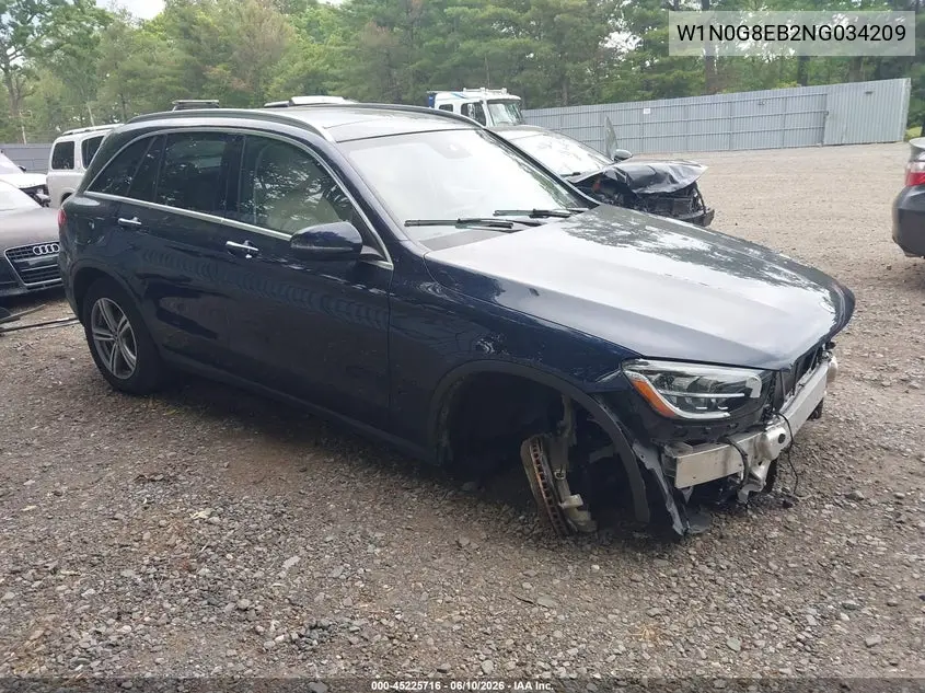 2022 Mercedes-Benz Glc 300 4Matic Suv VIN: W1N0G8EB2NG034209 Lot: 45225716