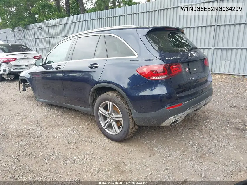 2022 Mercedes-Benz Glc 300 4Matic Suv VIN: W1N0G8EB2NG034209 Lot: 45225716