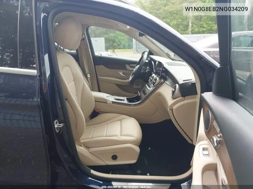2022 Mercedes-Benz Glc 300 4Matic Suv VIN: W1N0G8EB2NG034209 Lot: 45225716