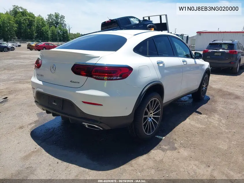 2022 Mercedes-Benz Glc 300 4Matic Coupe VIN: W1N0J8EB3NG020000 Lot: 45393970