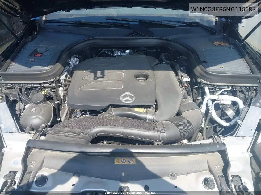 2022 Mercedes-Benz Glc 300 4Matic Suv VIN: W1N0G8EB5NG115687 Lot: 45533176