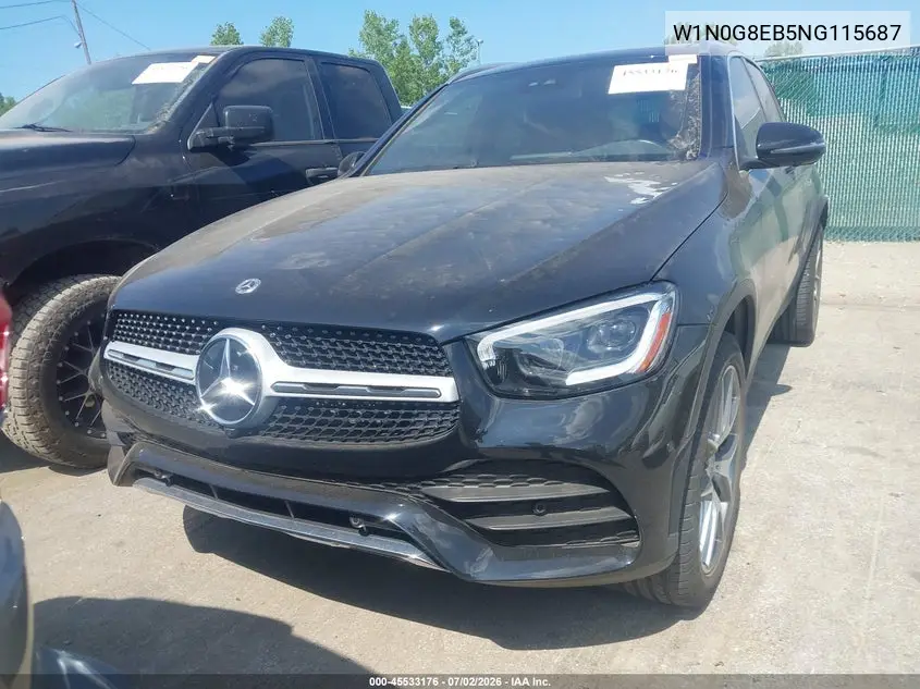 2022 Mercedes-Benz Glc 300 4Matic Suv VIN: W1N0G8EB5NG115687 Lot: 45533176