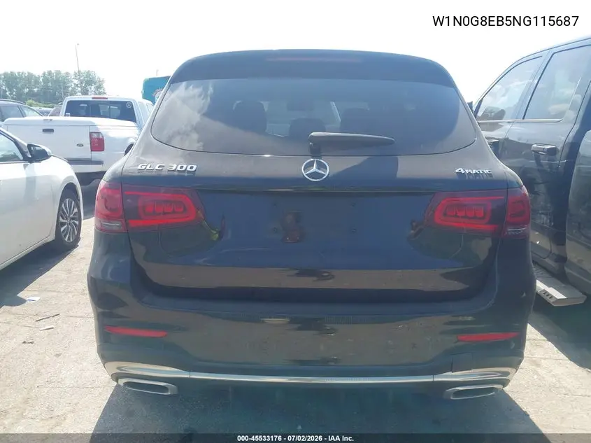 2022 Mercedes-Benz Glc 300 4Matic Suv VIN: W1N0G8EB5NG115687 Lot: 45533176