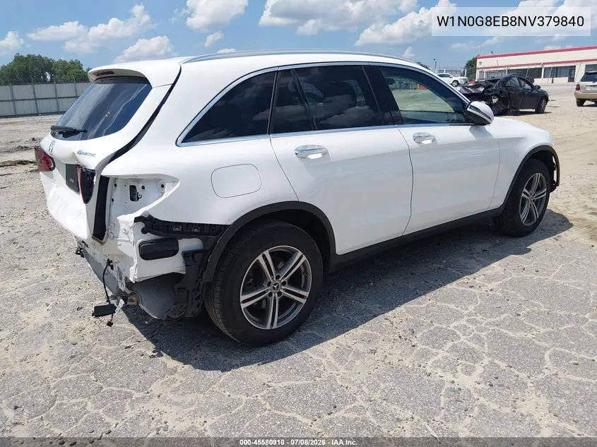 2022 Mercedes-Benz Glc 300 4Matic Suv VIN: W1N0G8EB8NV379840 Lot: 45580910
