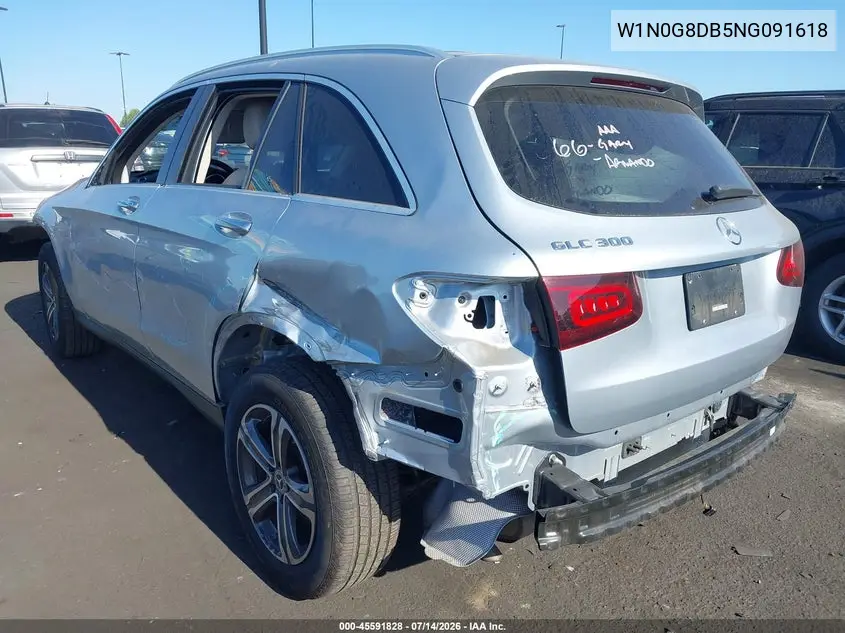 2022 Mercedes-Benz Glc 300 Suv VIN: W1N0G8DB5NG091618 Lot: 45591828