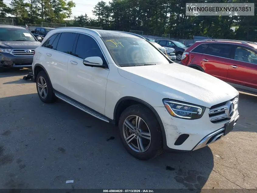 2022 Mercedes-Benz Glc 300 4Matic Suv VIN: W1N0G8EBXNV363851 Lot: 45604620