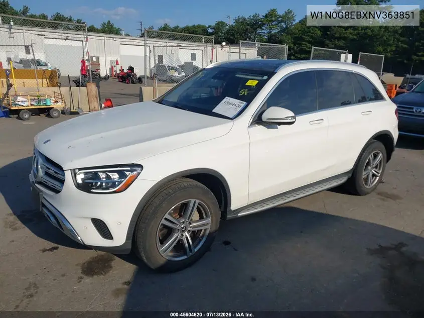 2022 Mercedes-Benz Glc 300 4Matic Suv VIN: W1N0G8EBXNV363851 Lot: 45604620