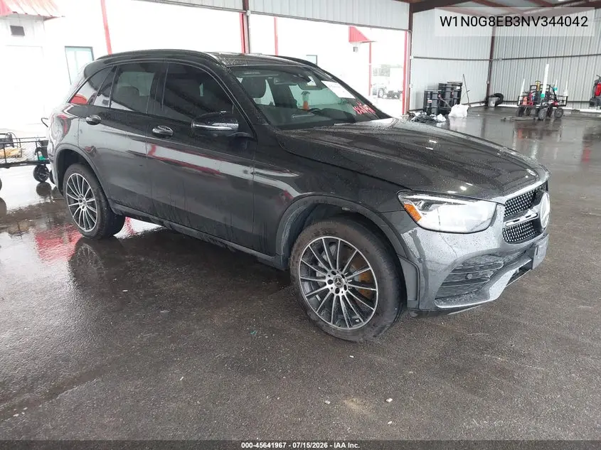 2022 Mercedes-Benz Glc 300 4Matic Suv VIN: W1N0G8EB3NV344042 Lot: 45641967