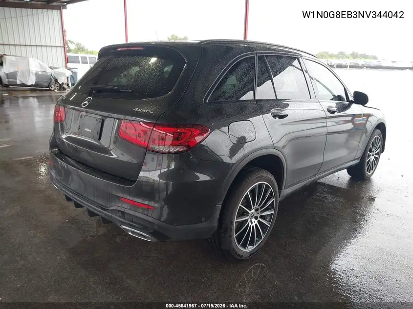 2022 Mercedes-Benz Glc 300 4Matic Suv VIN: W1N0G8EB3NV344042 Lot: 45641967