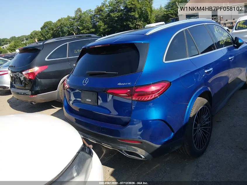 2023 Mercedes-Benz Glc 300 4Matic Suv VIN: W1NKM4HB7PF058102 Lot: 45612690
