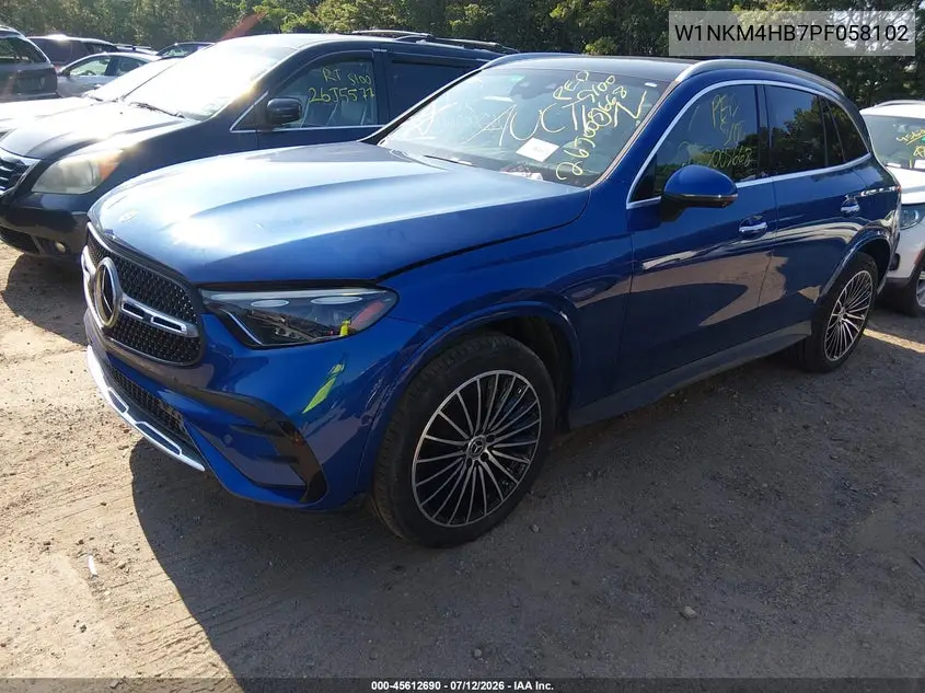 2023 Mercedes-Benz Glc 300 4Matic Suv VIN: W1NKM4HB7PF058102 Lot: 45612690