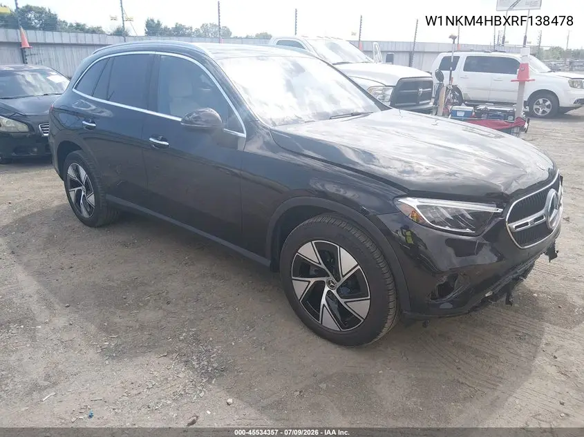 2024 Mercedes-Benz Glc 300 4Matic Suv VIN: W1NKM4HBXRF138478 Lot: 45534357
