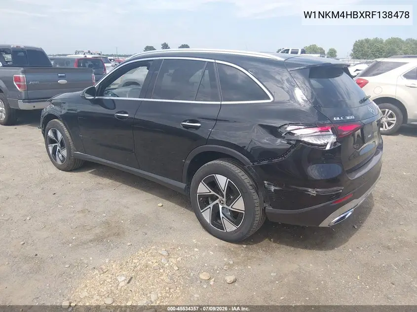 2024 Mercedes-Benz Glc 300 4Matic Suv VIN: W1NKM4HBXRF138478 Lot: 45534357