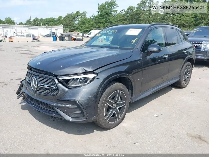 2025 Mercedes-Benz Glc 300 4Matic Suv VIN: W1NKM4HBXSF265401 Lot: 45338998