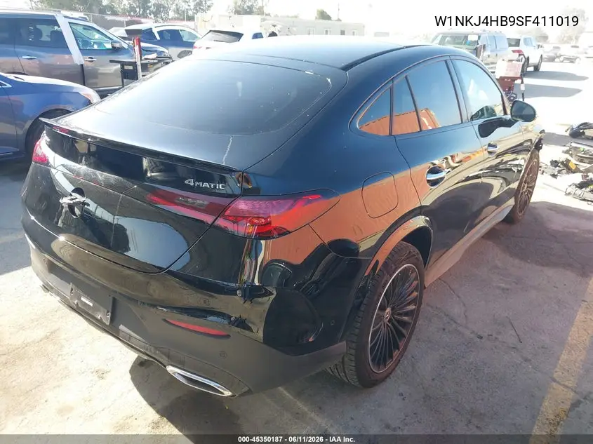 2025 Mercedes-Benz Glc 300 4Matic Coupe VIN: W1NKJ4HB9SF411019 Lot: 45350187