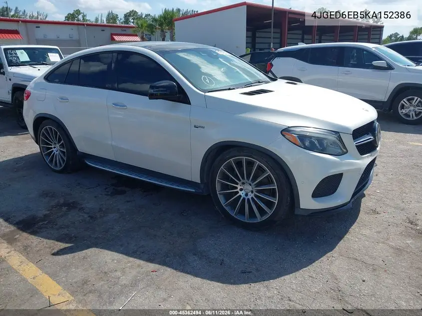 2019 Mercedes-Benz Amg Gle 43 Coupe 4Matic VIN: 4JGED6EB5KA152386 Lot: 45362494