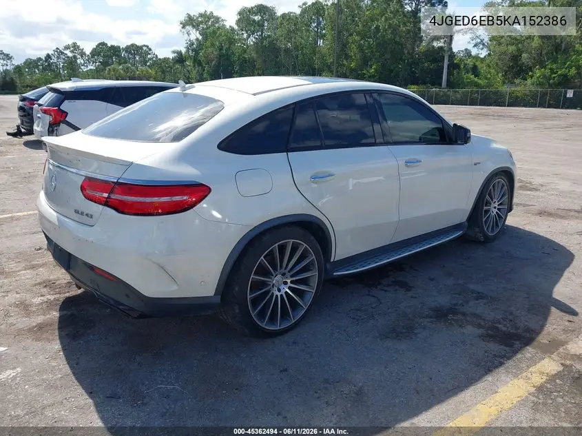 2019 Mercedes-Benz Amg Gle 43 Coupe 4Matic VIN: 4JGED6EB5KA152386 Lot: 45362494