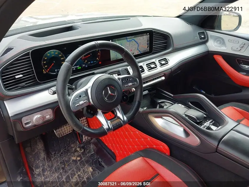2021 Mercedes-Benz Gle Coupe Amg 53 4Matic VIN: 4JGFD6BB0MA322911 Lot: 30087521