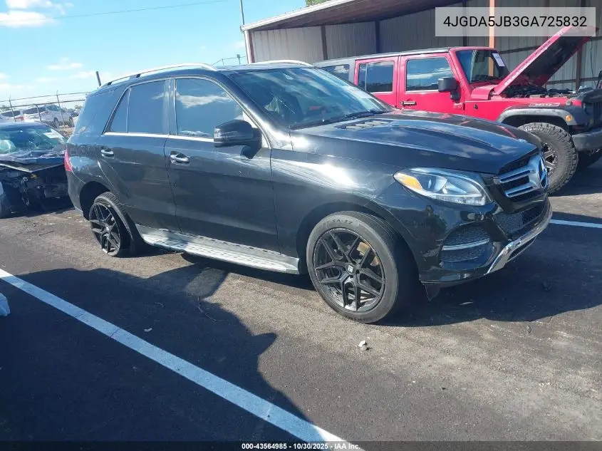 4JGDA5JB3GA725832 2016 Mercedes-Benz Gle 350