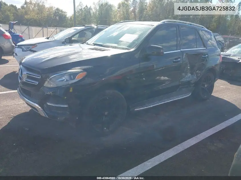 4JGDA5JB3GA725832 2016 Mercedes-Benz Gle 350