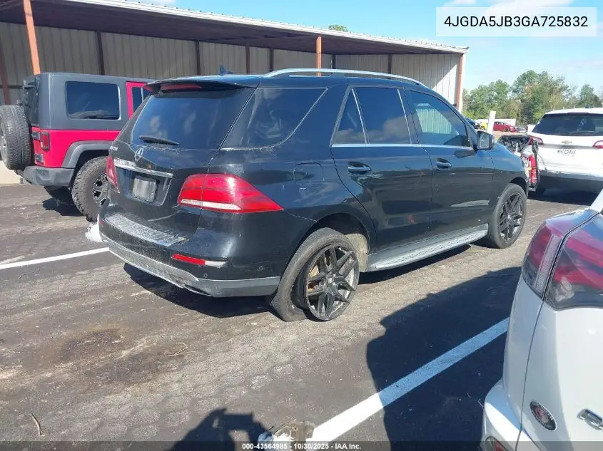 4JGDA5JB3GA725832 2016 Mercedes-Benz Gle 350