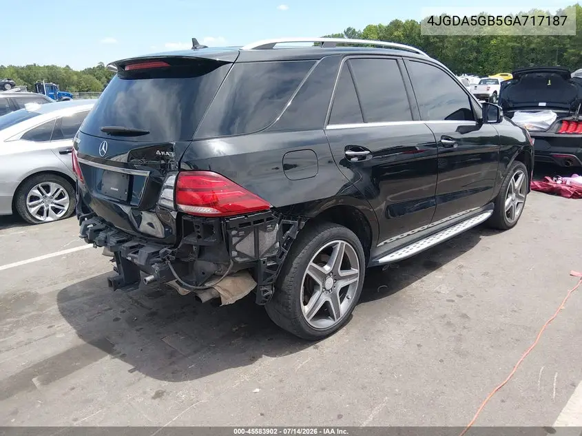 2016 Mercedes-Benz Gle 400 4Matic VIN: 4JGDA5GB5GA717187 Lot: 45583902