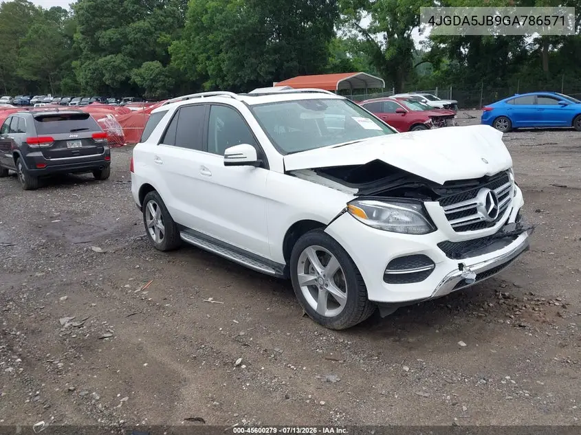 2016 Mercedes-Benz Gle 350 VIN: 4JGDA5JB9GA786571 Lot: 45600279