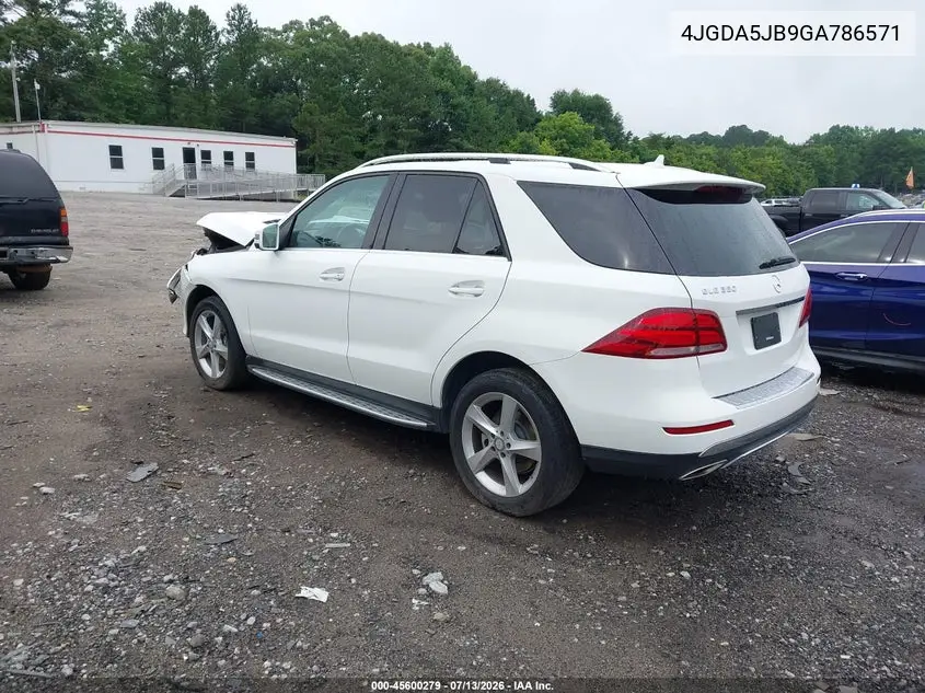 2016 Mercedes-Benz Gle 350 VIN: 4JGDA5JB9GA786571 Lot: 45600279