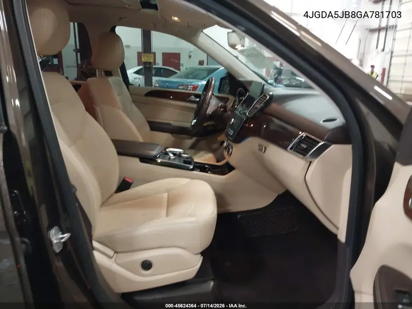2016 Mercedes-Benz Gle 350 VIN: 4JGDA5JB8GA781703 Lot: 45624364