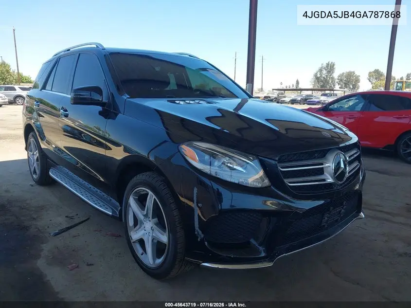 2016 Mercedes-Benz Gle 350 VIN: 4JGDA5JB4GA787868 Lot: 45643719