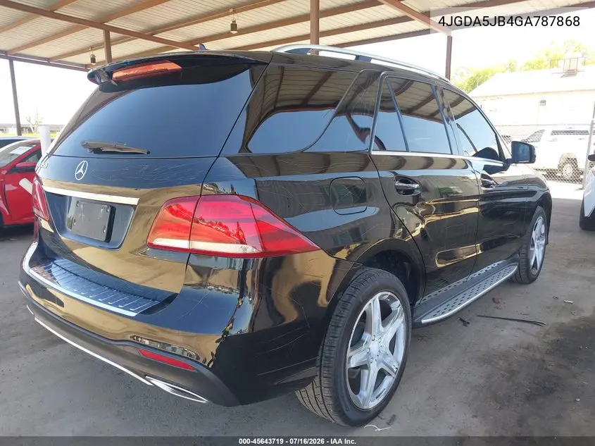 2016 Mercedes-Benz Gle 350 VIN: 4JGDA5JB4GA787868 Lot: 45643719