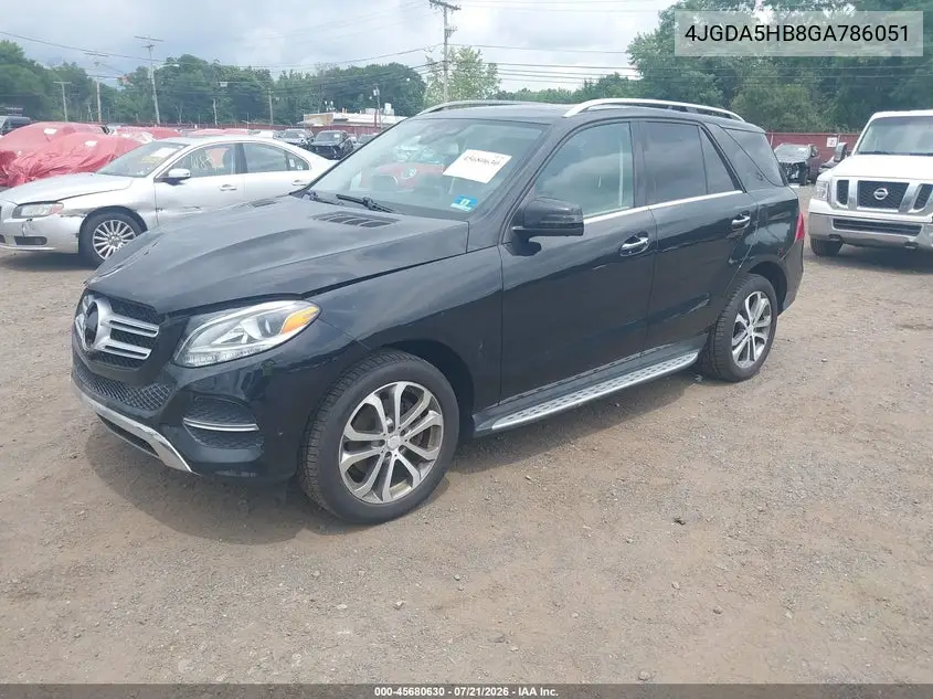2016 Mercedes-Benz Gle 350 4Matic VIN: 4JGDA5HB8GA786051 Lot: 45680630