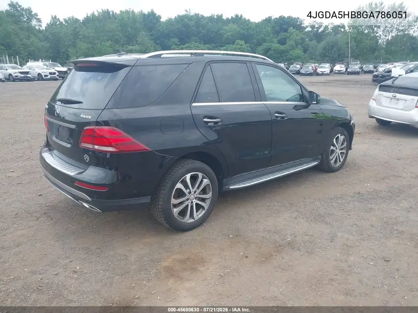 2016 Mercedes-Benz Gle 350 4Matic VIN: 4JGDA5HB8GA786051 Lot: 45680630