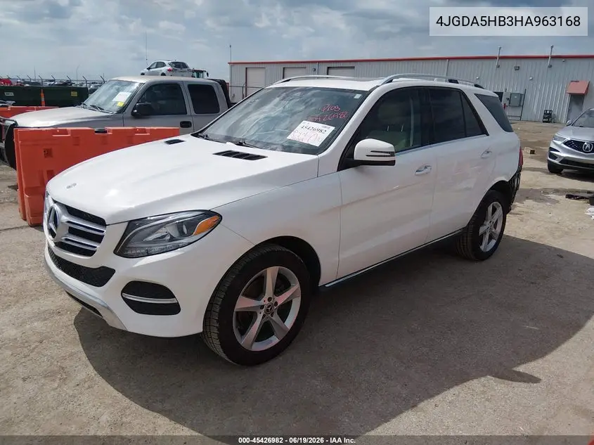 2017 Mercedes-Benz Gle 350 4Matic VIN: 4JGDA5HB3HA963168 Lot: 45426982